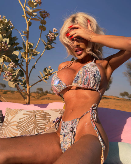 Arabesque crystal bikini