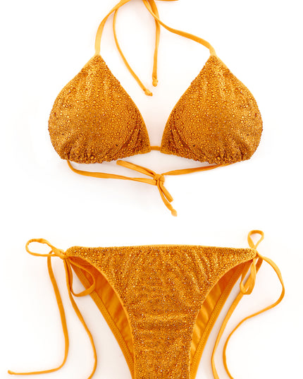 Orange crystal bikini